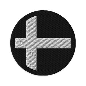 Denmark Embroidered Patch, 3&quot; Denmark Flag Patch, Circular Denmark Patch Embroidery, Iron on/Sew on Patch Embroidery, Danmark