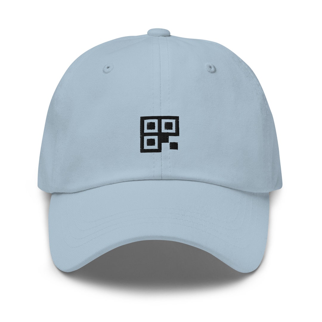 Embroidered QR Code Dad Hat: Unisex Cotton Twill Baseball Cap - Etsy