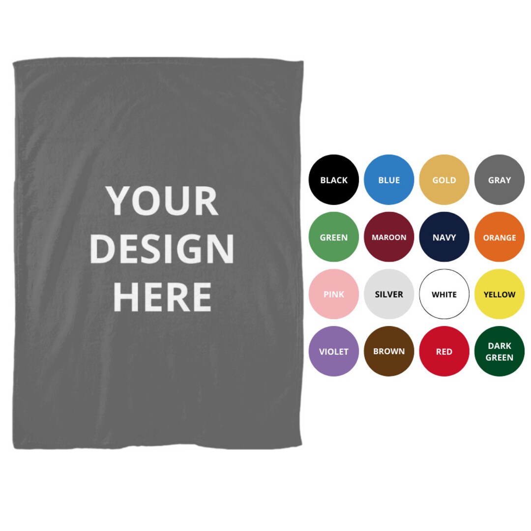 Personalized Throw Blanket Custom Text Fleece Blanket Your Etsy