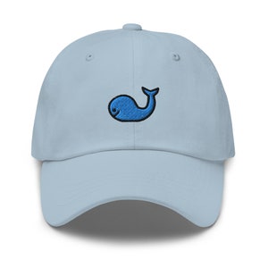 Whale Embroidered Dad Hat,  Embroidered Unisex Hat, Dad Cap, Adjustable Baseball Cap Gift for Him