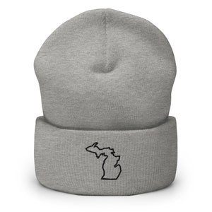 Missouri State Map Bestickte Mütze, Handgefertigte Cuffed Knit Unisex Slouchy Erwachsene Wintermütze Mütze Geschenk
