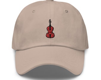String Bass Embroidered Dad Hat: Unisex Cotton Twill Cap