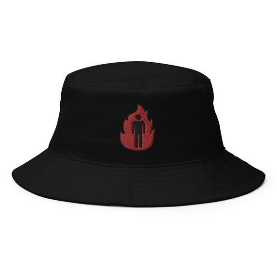 Sombrero de cubo de hombre sobre fuego sombrero de cubo - Etsy