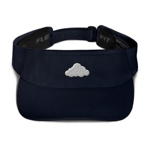 Cloud Embroidered Visor, Premium Summer Visor,  Adjustable Beach Sun Hat - Multiple Colors