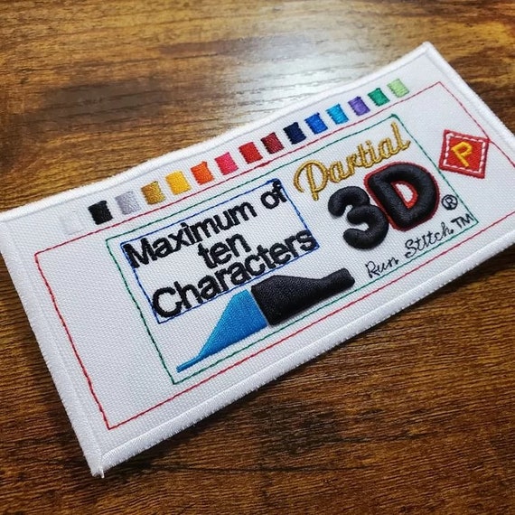 Three Inch Custom Patch, Embroidered 3