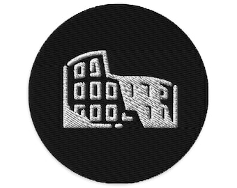Handmade Colosseum Embroidered Patch - Roman Architecture (3 inch)