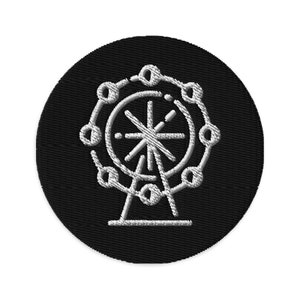 London Eye Embroidered Patch, Millennium Wheel, South Bank River Thames, London Wheel, England Patch Gift, 3&quot; London Eye Patch