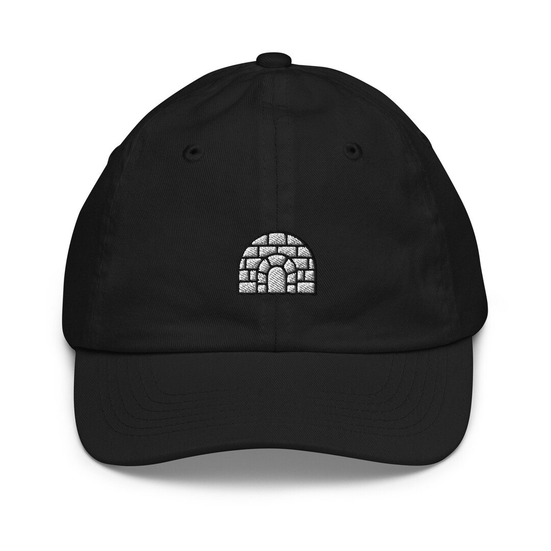 Igloo Youth Baseball Cap, Handmade Kids Hat, Embroidered Childrens Hat ...