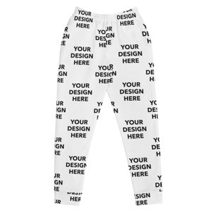 Custom Women's Joggers, Customized All Over Print Women's Sweatpants, Personalized Your Text or Design Women's Running Pants