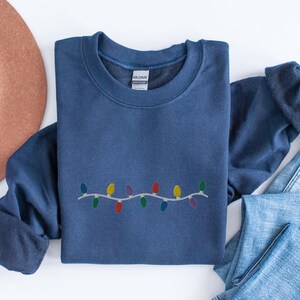 Christmas lights sweatshirt