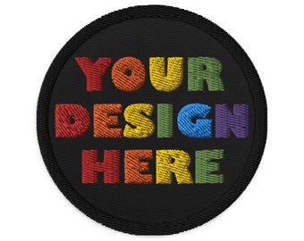 Op maat gemaakte geborduurde patch: jouw ontwerp of logo, 3 inch