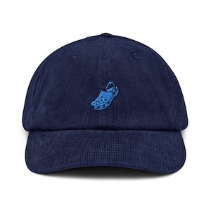 Sandal Cord Hut, handgefertigte bestickte Cord Dad Cap - mehrere Farben