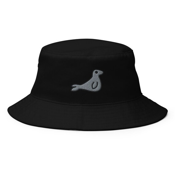 Seal Bucket Hat Embroidered Bucket Hat 