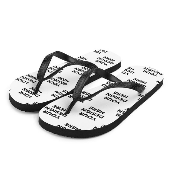 Black designer flip flops hotsell