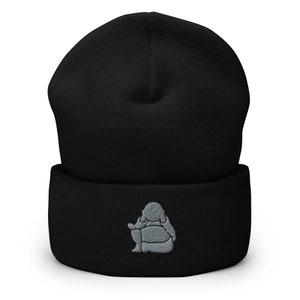 Buddha Meditation gestickte Beanie, handgemachte gestrickte Unisex Slouchy Erwachsene Wintermütze Kappe Geschenk