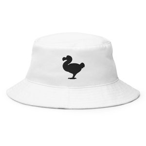 Dodo Bird Bucket Hat, Embroidered Bucket Hat, Handmade Unisex Adult Cotton Sun Hat, Summer Hat Gift - Multiple Colors