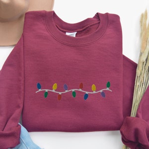 Twinkling Lights and Festive Nights Sequin Sweatshirt