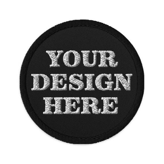 CUSTOM Embroidered Patch, Personalized Text Logo or Design
