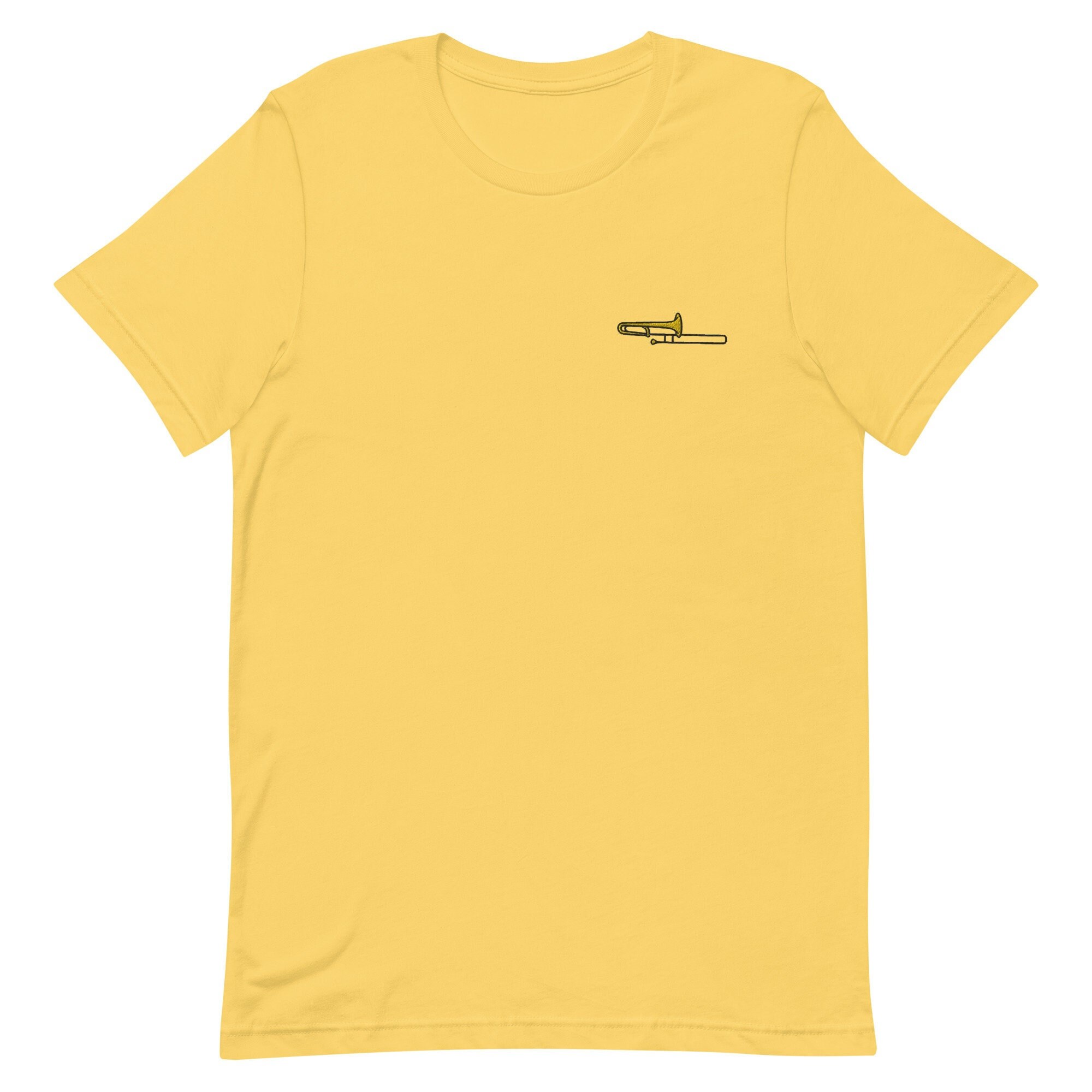Posaune Unisex T-Shirt, besticktes Unisex T-Shirt Geschenk für Freund, Freundin, Unisex Kurzarm-Shirt - mehrere Farben