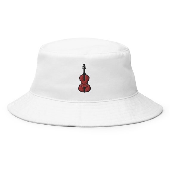 String Bass Bucket Hat Embroidered 