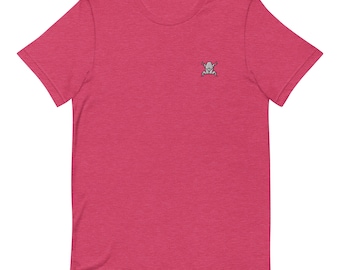Tシャツ ピンク origami Embroidered Origami Frog T-shirt: Unisex Cotton Tee - Etsy
