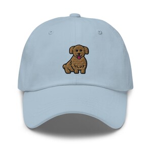 Gorra de papá bordada con perro, gorra unisex bordada, gorra de papá, gorra de béisbol ajustable, regalo para él