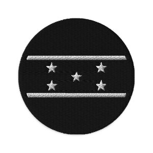 Honduras gestickter Aufnäher, 3 &quot;Honduras Flagge Patch, kreisförmige Honduras Aufnäher Stickerei, Aufnäher zum Aufbügeln / Aufnähen
