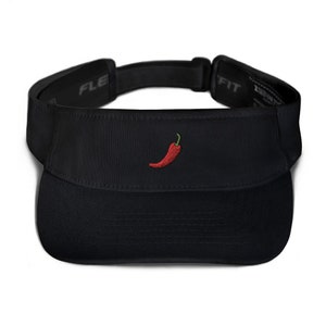 Pepper Embroidered Visor, Premium Summer Visor,  Adjustable Beach Sun Hat - Multiple Colors