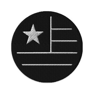 Togo Embroidered Patch, 3&quot; Togo Flag Patch, Circular Togo Patch Embroidery, Iron on/Sew on Patch Embroidery, Aller
