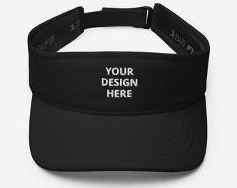 Custom Visor, Personalized Summer Visor, Your Design Text or Logo Visor, Unisex Premium Handmade Visor - Multiple Colors