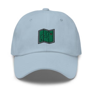 Kaart geborduurde papa-hoed, geborduurde unisex pet, papa-pet, verstelbare baseballpet cadeau voor hem