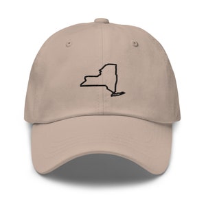 Embroidered New York Dad Hat: Unisex Cotton Twill Baseball Cap