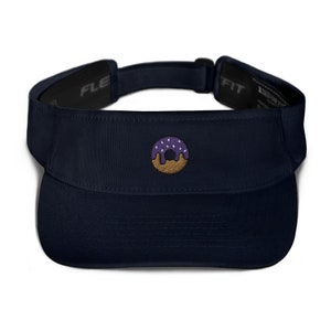 Donut Embroidered Visor, Premium Summer Visor,  Adjustable Beach Sun Hat - Multiple Colors