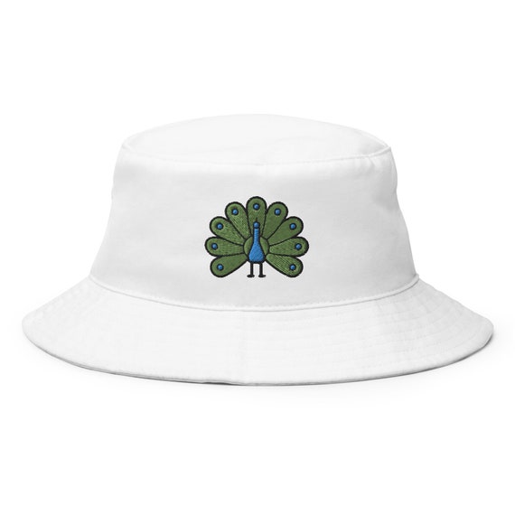 Embroidered peacock hat National Style Embroidered Cotton and Linen Peacock Hat  main image 4