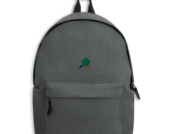 Embroidered Pickleball Backpack: School & Travel Bag