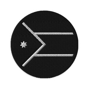 Jordan Embroidered Patch, 3&quot; Jordan Flag Patch, Circular Jordan Patch Embroidery, Iron on/Sew on Patch Embroidery, الأردن