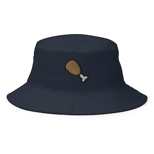 Sombrero de pescador con baquetas, bordado, hecho a mano, unisex, de algodón, ideal como regalo de verano (varios colores)
