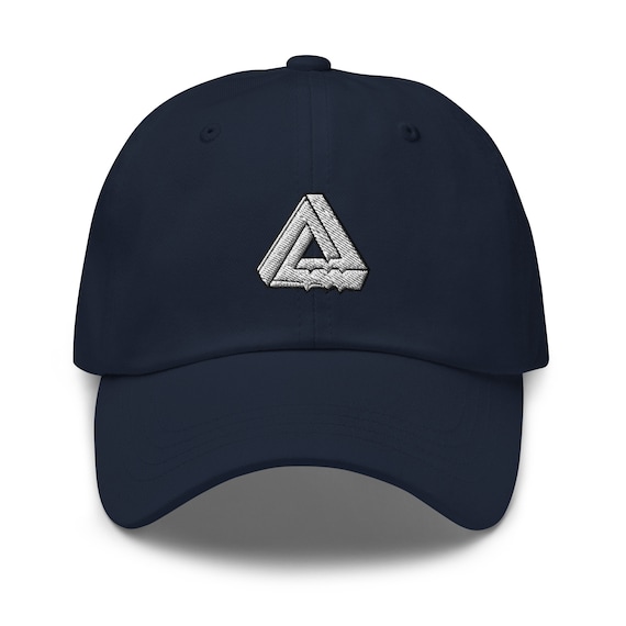 Embroidered Melting Triangle Dad Hat: Unisex Cotton Twill Cap - Etsy