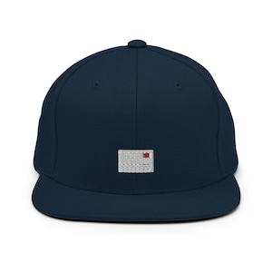 Mail Letter Embroidered Snapback Hat, Cap Gift, Embroidered Snapback Hat, Flat Bill Snapback