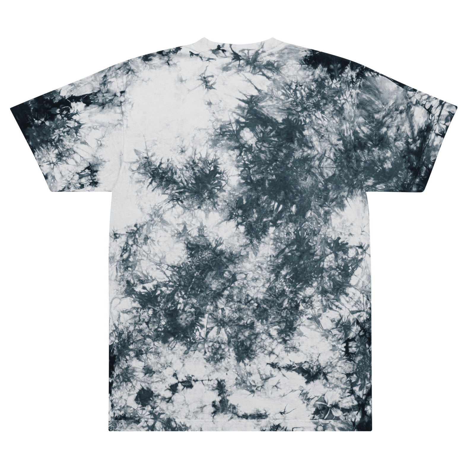 black and white tie dye