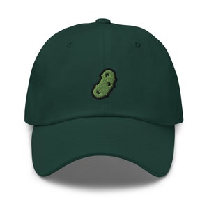 Dill Pickle Embroidered Dad Hat: Unisex Chino Cotton Twill Cap