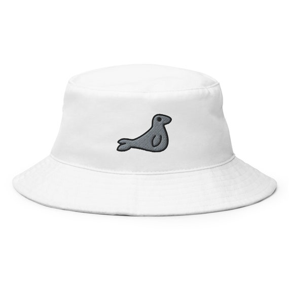 Seal Bucket Hat Embroidered Bucket Hat 