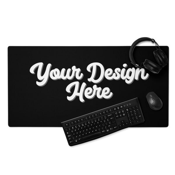 Premium Personalized Gaming Mouse Pad, Custom Mousepad for Gaming, All Over Print Gaming Mousepad, Custom Deskmat Logo, Boyfriend Gift