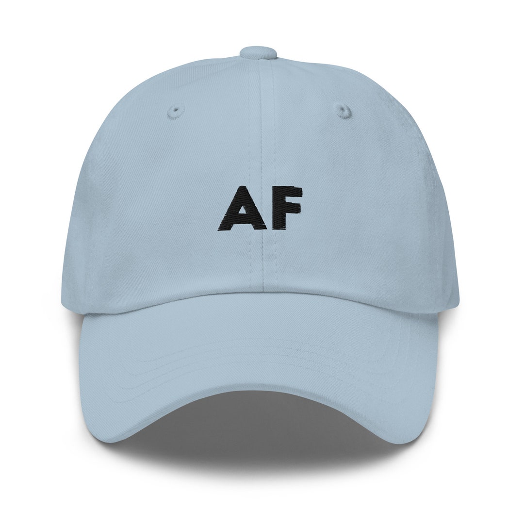AF Dad Hat: Embroidered Cotton Twill Baseball Cap - Etsy