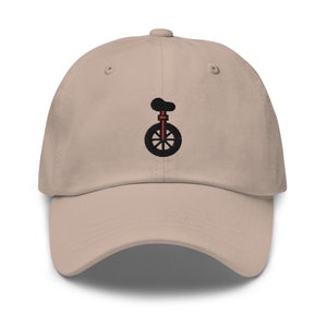 Unicycle Embroidered Dad Hat,  Embroidered Unisex Hat, Dad Cap, Adjustable Baseball Cap Gift for Him