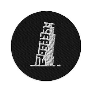 Leaning Tower of Pisa Embroidered Patch, Handmade Three Inch Leaning Tower of Pisa Embroidery, Italy Circular Patch