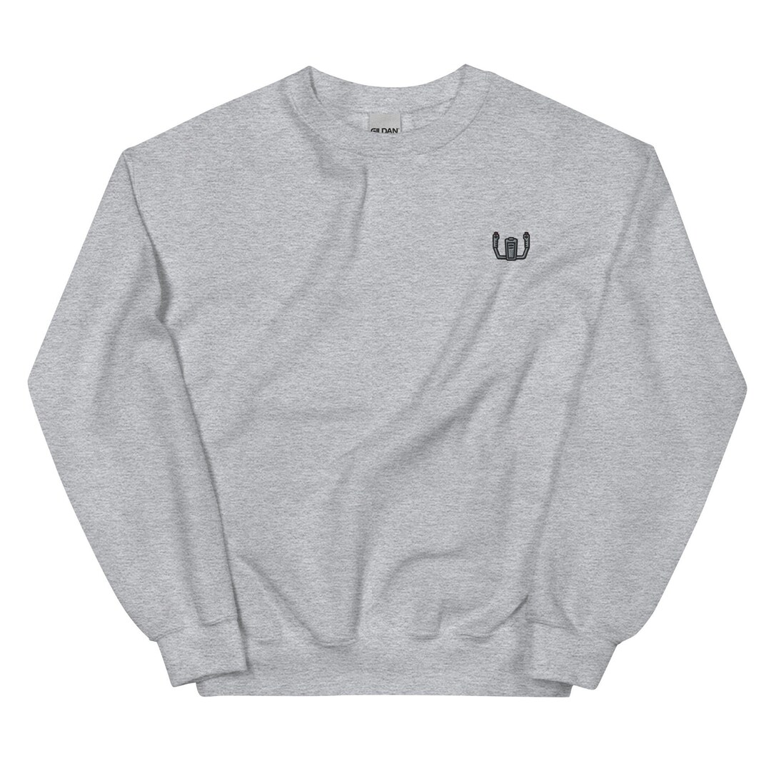 Pilot Embroidered Crewneck Sweatshirt: Unisex Long Sleeve Pullover - Etsy