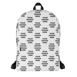 Sac à dos personnalisé entièrement imprimé, sac à dos avec logo avec texte ou photo, cartable personnalisé - couleur