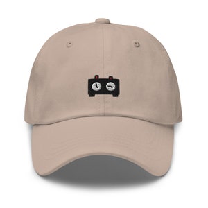 Chess Timer Embroidered Dad Hat: Chino Cotton Twill Cap