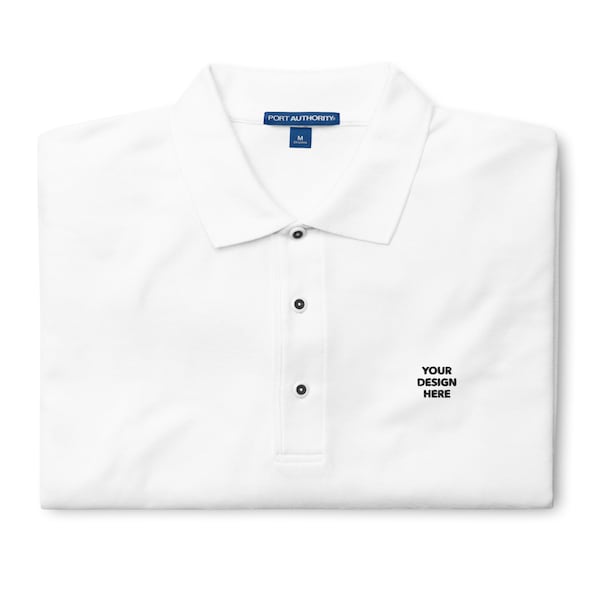 Polo pour homme personnalisé haut de gamme, polo brodé à la main, création de votre texte ou chemise de golf avec logo personnalisé - Plusieurs couleurs